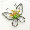 Cintres de porte de fleurs décoratives couronne de fleur artificielle couronne de printemps pour l'avant