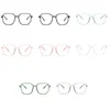 Zonnebrillen transparante vrouwen mannen kwadraat groot frame polygon pc mode accessoires unisex bril plat