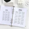 Kalender Transparent A5 A6 -bindemedel Divider 2024 Kalender Notebook Index Divider Loose Leaf Notepad Agenda Planner Diary Bookmarks Office