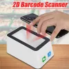 Scanners com fio de barras leitor de código de barras scanner USB versátil digitalização de handsfree scan qr leitor de código para lojas supermercados