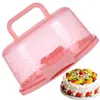 Bouteilles de rangement Cake Cake Box Candy Board Food Transport Clear Cupcake Grade Boîtes avec poignée de couvercle transparent