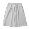 Mäns shorts raka casual shorts för mens sommar Nya koreanska ultravin fast färg Simple Pocket Mens Sports Pants Shortsl2405