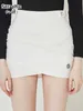 Testros femininos Salia curta da primavera coreana Anti-Glare Meio vestido respirável Ladas de cintura alta garotas Skort Sports Tennis Roupos de tênis y240507