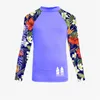 Dames badkleding liefde voor surfen rashguard zwemmen zwemmen lange mouwen upf 50 shirts lycra surf femme strand badpak kleding snel droge top