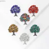 Broches broches mode créative life arbre ruisseau pour femmes unisex 6 couleurs beaux plantations de fête de la fête