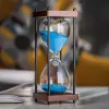 Clocks New Large Hourglass Timer 60 Minute, Metal Sand Timer Sandglass Clock,Time Management Tools for Kitchen Home Office Desk Decor