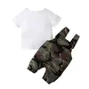 Vêtements Ensembles de vêtements d'été pour garçons Star Cotton Coton Corniteux Tops Global Fashon Camouflage né bébé fille 3-24 mois