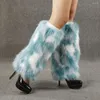 Femmes chaussettes d'automne protecteurs de jambes en peluche hivernales