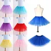 H1QO DUTU Платье детские девочки для девочек балетные юбки эластичная сетка платье для гимнастики танцующая юбка