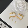 Luxury 18k Gold-Plated Earrings Brand Designer Pink Girl Fashion Trend Earrings High-Quality Diamond Inlay High-Quality Earrings With Box Exquisite Gift