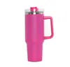 Wasserflasche Wassermelon Mondschein Becher Quencher H2.0 40 Unzen Becher Tasse Kaffeetassen Tasse Outdoor -Kamera mit SILE GLEY Deckel und St. P Dhhla