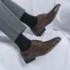 Nieuwe heren Fashion Business Leather Oxford For Men Dress Elegant Male Manager Office Wedding Shoes Black Brown