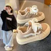 Sneakers Girls Board Shoes 2024 Spring New Childrens Soft Sole Casual Mens Versatile Anti Slip Sports H240507