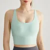 Geïntegreerde sportbeha voor vrouwen schok-absorberende hoge intensiteit hardlopen, prachtige bra fitness tank top yoga-pak