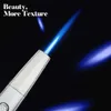Jobon Fashionized Butane Gas Unfilled Jet Blue Flame Fashion Groothandel metalen Refilleerbare Torch Lighter For Candle Kitchen