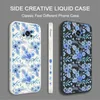 Mobiltelefonfodral Blue Floral Silicone Phone Case för POCO M5 M4 M3 M4 PRO X3 GT X5 F4 X3 X4 PRO X3 NFC X3 Pro X4 GT F4 GT C40 C31 Cover