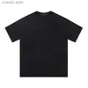 T-shirty męskie 2024 Vintage Saint T Men Men Wash Black Michael T-shirt Ogół duże dopasowanie Tops Short Seve H240507