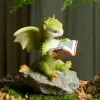 Miniaturen kreative niedliche Cartoon Drachen Ornamente Dinosaurierpuppen Harz Tierheim Kinderzimmer Wohnzimmer Dekoration Geburtstagsgeschenk