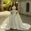 Abiti da sposa romantici abiti da sposa sirena senza spalma