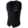 Men Vest Plus Size 6XL Fashion Slim Fit Sleeveless Wedding Waistcoats 9 Colors Solid Business Leisure Casual Dress Suit Vests 240507
