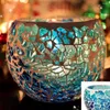 Candle Holders 1 Pc Mosaic Glass Candlestick Romantic Candlelight Tea Light Holder Stand Centerpiece Cup For Dinner