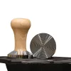 Set di pressione calibrata manico in legno manomissione in legno a polvere marmello ondulato espresso manomissione di caffè manomissione degli strumenti di barista 51mm 54 mm 58 mm