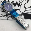 Designer Watch Reloj Uhren AAA Automatische mechanische Uhr Lao Jia Damen Zahn Blue Night Glow Vollautomatische mechanische Uhr Hmens Uhr