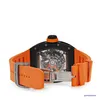 RM Mechanische Handgelenk Wache RM030 Americas Limited Edition 30 Orange Black Carbon RM030 Herren Uhr