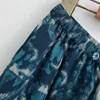 Jupes Keyanket 2024 lancez des femmes orage embellissement en mousseline imprimée jupe ethnique de style ethnique