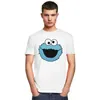 T-shirts masculins T-shirts Sesame Street Biscuit Monster T-shirt Mens à manches courtes T-shirt T-shirt T-shirt Set Pure Coton T-shirt J240506