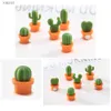 Aimants de réfrigérateur 6 morceaux de mini cactus cactus cactus autocollants de bord magnétique avec décoration de plantes magnétiques wx