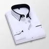 Chemises de robe masculine 4xl Hot Mens Summer Coton Coton Coton Shirts à longsier / Slim Fit Spring Business Robe Shirts Tops Clothing D240507