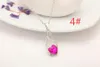 Роскошные ювелирные украшения серебряный цвет с пожеланием бутылочной инкрустации Love Heart Crystalls Fruial Cuel Collece for Women Gift BS68 LL