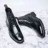 Rzeźbianie męskich kostek wysokiej jakości wypoczynek Hordere Fashion Horse Retro Winter Cowboy Boots