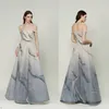 Dreamy A-Line Prom Dresses Off-the-Shoulder Sleeveless Floor-Length Lace Appliques Sequins Beading Ruffle Celebrity Sexy Evening Dresses Plus Size Custom Made B5031