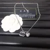 Ontwerpers Nieuwe dubbele hanger ketting Boutique 925 Zilvergeplateerd modieuze romantische liefde Gift ketting Hoge kwaliteit Diamond charme dames kettingbox