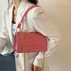 Сумки на плечах мода Candy Color Sag Женская кожаная сумочка PU