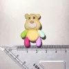 Minyatürler 100pcs Kawaii Hayvanlar Karikatür Bear Flatback Reçine Cabochons Scrapbooking Craft DIY Saç Bows Aksesuarları