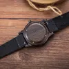 Herren beobachten Luxus -echte Leder Uhren Größe 46mm Holzgelenkscheine Uwood Japan Miyota Quarz Bewegungen mit Schachtel