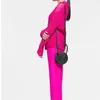 Sacs à bandoulières Sac circulaire en cuir femme Messager à la mode Portable Small Mandsbag