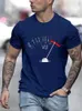 T-shirts voor heren vintage vu meter print heren t shirts strtwear zomer kleding extra grote t-shirts kleding los