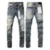 Calça jeans roxa calça de jeans jeans jeans jeans jeans para homens calças pretas de alta qualidade designers reta de joggers design de calça retro streetwear calça casual calça de moletom