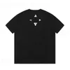 Мужская повседневная футболка плюс размер высокая хлопковая вязаная вышивка геометрическая роскошная вязаная дизайнер классический абрикот черный экипаж.