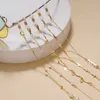 Brillenketens nieuwe kruistasglazen ketens kettingen parelster brillen zonnebrillen zonnebrillen metaal gotische houder koord lanyard ketting masker ketting voor vrouwen