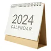 Calendrier Fashion Design Bureau Ornement de calendrier délicat 2023 2024 Mini nouveauté Decor Paper Tabletop Avent