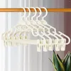 Hangers 5 stks huishoudelijke kledinghanger met cliphangende rok multifunctionele Traceless Home Storage Organizer