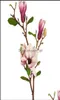 お祝いのパーティーは庭の装飾的な花の花輪リンロング人工マグノリアシルクロングステムフォールフォールデコアフラワーV2692712のための花