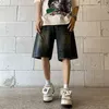 Shorts pour hommes Y2K Breeches pour femmes Spider Cobweb Corée HARAJUKU DENIM Shorts hip-hop grunde bermuda Denim Shorts pour hommes J240507