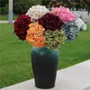 Dekorative Blumen Kränze künstliche Hortensie Hochzeitsblumen Wand Haus Neujahr Dekoration Accessoires Diy Braut Bouquet Hintergrund Innenbonsai