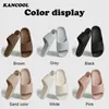 Hommes sandales tongs mous les pantoufles de couleur unie simple simple non glissade douce douche confortable couple en plein air chaussures 240420